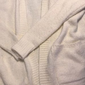 White cardigan
